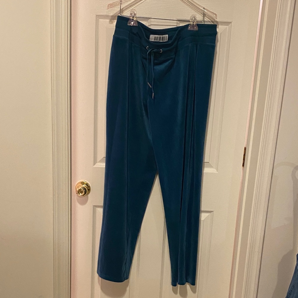 Vince Camuto Teal Velvet Pants